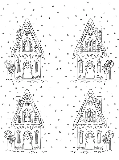 Christmas Coloring Book For Adults: Home for the Holidays - Coloring in a Winter Wonderland