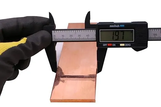VERNUOS 1/4" x 2" C110 Copper Flat BAR 6" Long Solid .23" Plate Mill