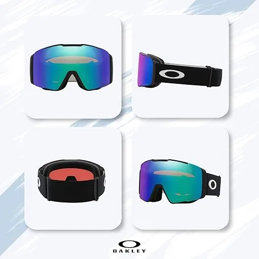 Oakley Line Miner PRO LARGE/MEDIUM Ski Goggles + Spare lens For Men Women + BUNDLE with Designer iWear Eyewear Kit