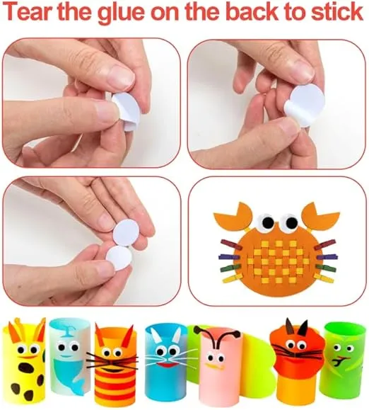 900pcs Googly Eyes Self Adhesive for Crafts, Craft Sticker Wiggle Eyes with Multi Sizes for DIY