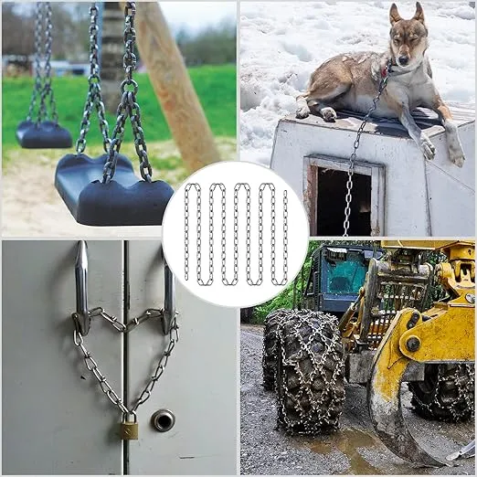 VEVOR Grade 30 Chain 3/16 Inch by 100Ft Length Grade 30 Proof Coil Chain Zinc Plated Grade 30 Chain for Towing Logging Agriculture and Guard Rails