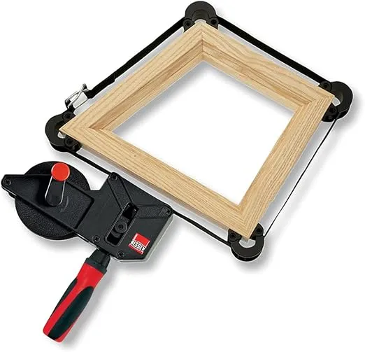 BESSEY VAS-23+2K-CB, 23 ft Variable Angle Strap Clamp with 4 Clips