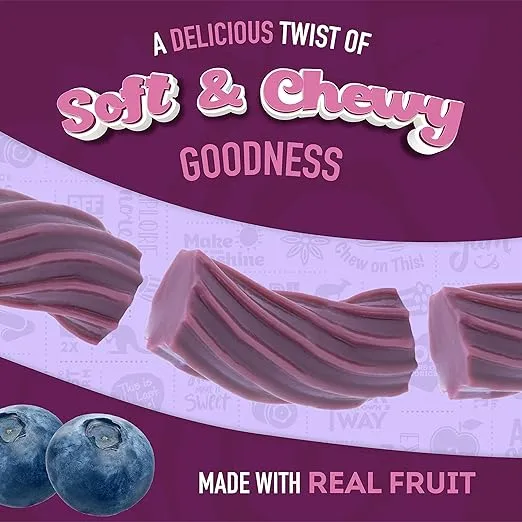 Wiley Wallaby Licorice 24 Ounce Classic Gourmet Soft & Chewy Australian Huckleberry Licorice Candy Twists, 2 Pack