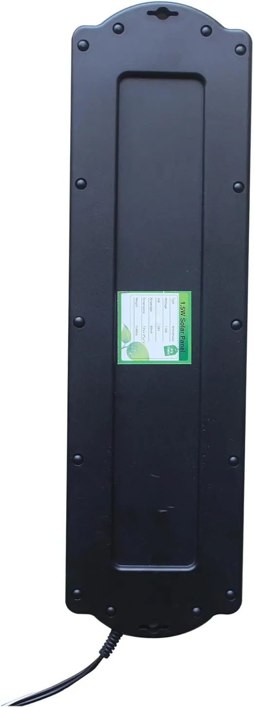 Nature Power 1.5W Solar 12V Battery Maintainer,Black