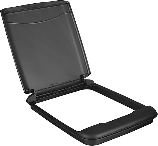 Rev-A-Shelf 35 Quart Garbage Can Lid for Base Kitchen and Bathroom Cabinet, Replacement Plastic Trash Bin Lid Only, Black, RV-35-LID-18-1
