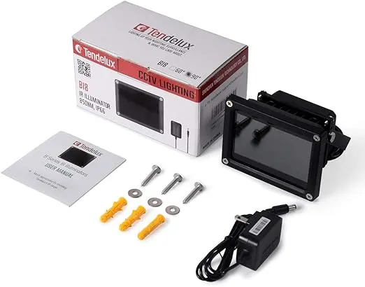 120ft IR Illuminator | BI8 Compact and Powerful 90° Infrared Light for CCTV Security Camera (w/Power Adapter)