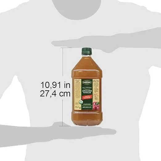 Organic Apple Cider Vinegar With The Mother 68 oz -100% USDA Certified Organic - Raw, Unfiltered