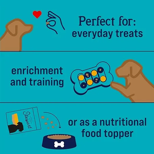 Stewart Single Ingredient Freeze Dried Raw Dog Treats, Chicken Liver, 1.5 Ounce Resealable Tub, Training Treats or Meal Topper Dogs, High Protein, Grain Free, Gluten Free