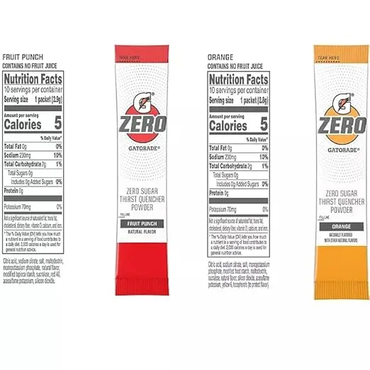 Gatorade G Zero Powder Variety Pack - 40 count - Gatorade Powder Packets - Gatorade Zero Powder Packets - Gatorade Powder Zero - Gatorade Zero Sugar - Gatorade Powder Mix Variety - Gatorade Sugar-Free Hydration with Essential Electrolytes