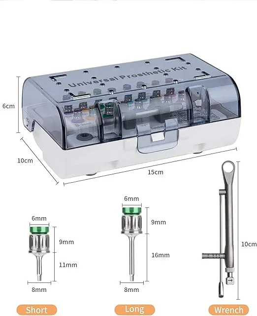 NSKI Universal Implant Torque Wrench Screwdriver Prosthetic Kit 10-70NCM Ratchet Drivers Implant Repair Tools