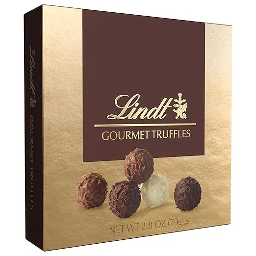 Lindt Gourmet Chocolate Truffles Gift Box, Assorted Chocolate Truffles, Great for gift giving, 2.8 Ounces