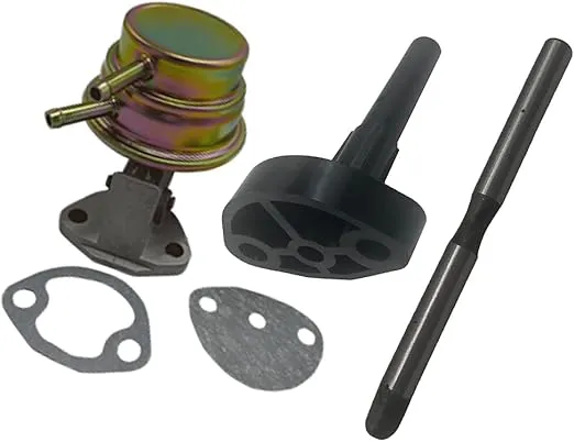 113127025D Fuel Pump Kit including 113127025D(Fuel Pump) 113127303(Flange) 113127307(108mm Long Drive Rod, Generator Style), Beetle & Ghia thru 1973 Bus thru 1971