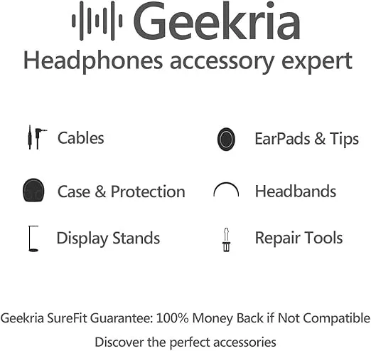 Geekria Bluetooth Headsets Carrying Bag for Airpods 2&1, Bose SoundSport, QC20, / Universal Earbuds Protection Pouch/Portable Travel Bag (Small)