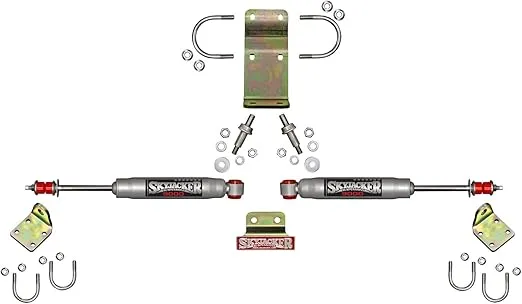 Skyjacker-9208 Dual Steering Stabilizer Silver