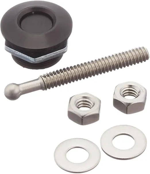 Products QL-25-SB1 1" Diameter Black Anodized Aluminum Mini Quick Release Latch