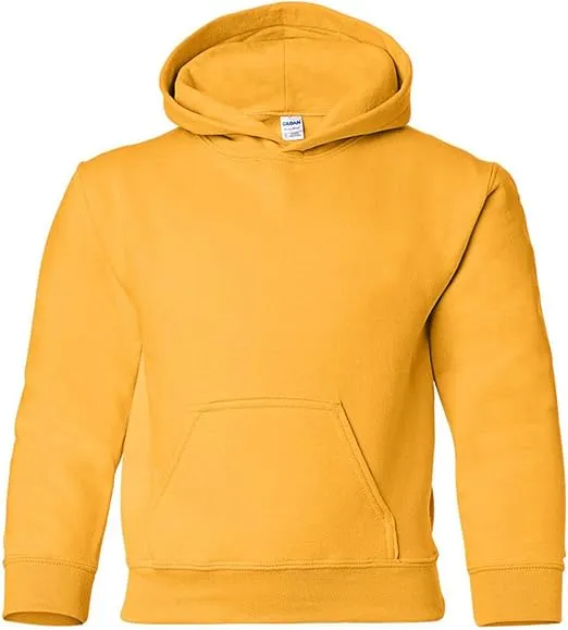 Gildan Big Boys' Heavy Blend Rib Knit Hooded Pocket Sweatshirt