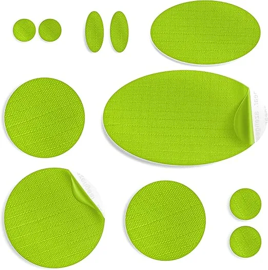 aZengear Repair Patches for Jackets, Air Mattress, Inflatables, Tents, PVC - Waterproof Kit, Self-Adhesive, Tear-Cold-Heat-Resistant Nylon Polyester Fabric to Fix Down Puffer Coats, 11 Pcs