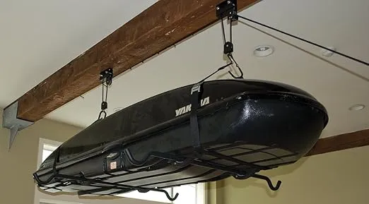 Seattle Sports Sherpak Hoist Pulley Ceiling Storage System - Great for Hanging Kayaks, Bikes, Etc in Your Garage
