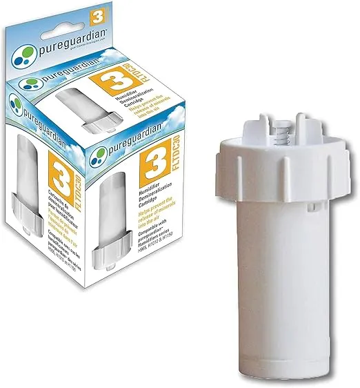 PureGuardian Humidifier Demineralization Filter, Number 3 Cartridge, Prevents Release of Minerals, Lasts 500 Hours, White, FLTDC30