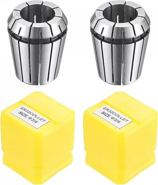 uxcell ER32 Spring Collet 3/4" Chuck for CNC Engraving Machine Lathe Milling Tool 2pcs