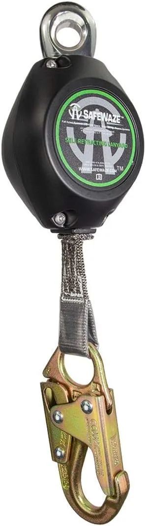 Safewaze FS-FSP1411-W Class A 11' Web Aluminum Housing Retractable w/Locking Snap Hook