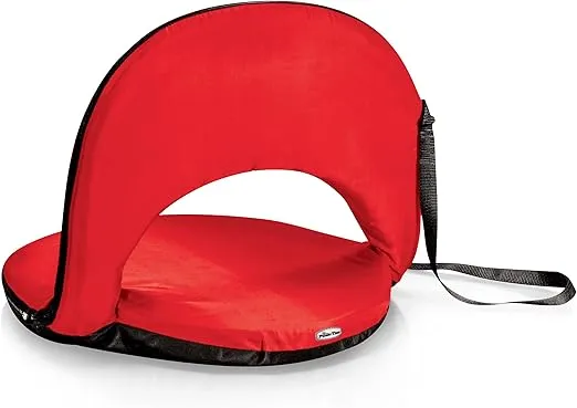 ONIVA - a Picnic Time brand - Oniva Stadium Seat - Reclining Bleacher Seat with Back Support - Portable Recreation Recliner - Beach Seat