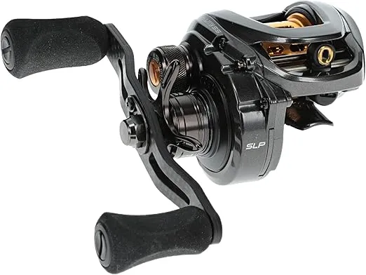 Lew’s Custom Lite SS Baitcast Fishing Reel, 10+1 Double Shielded Bearings, 7.5:1 Gear Ratio, Super Shallow 30 mm Spool, Tanso Tech Frame, Carbon Fiber Drag, Carbon Gray