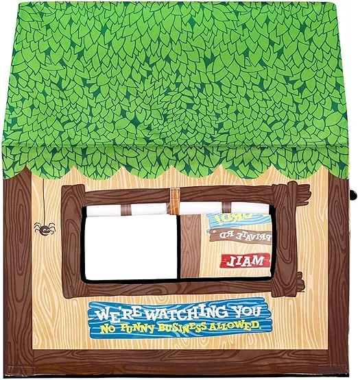 SweHouse Kids Play Tent Indoor: Clubhouse Tent for Kids with Roll-up Door and Windows for Outdoor Games - Boys Tent Playhouse Toddlers Toys Tent for Birthday Gifts