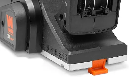 WEN Cordless Planer, Brushless with 3-1/4-Inch Blade, 20V Max 4.0 Ah Lithium-Ion Battery and Charger (20653)