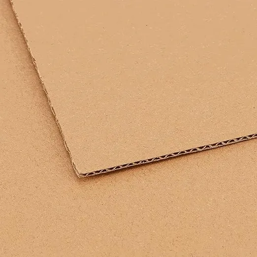 50 Pack 11 x 17 Inch Corrugated Cardboard Sheets, 1/8 Inch Thick Cardboard Packaging Sheets, Rectangle Flat Cardboard Inserts Pads for Crafts, Shipping, Packing, Mailing, Dividers, Brown