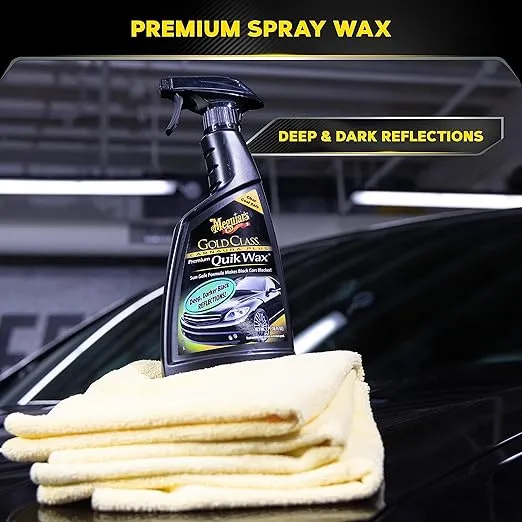 Meguiar's Gold Class Carnauba Plus Premium Quik Wax - Premium Spray Wax for a High Gloss Finish - Easy Application Carnauba Wax - 16 Oz