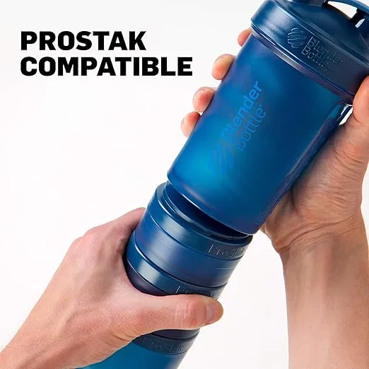 BlenderBottle ProStak Twist n’ Lock Storage Jars Expansion 3-Pak with Removable Handle, 100cc+150cc+250cc, Black