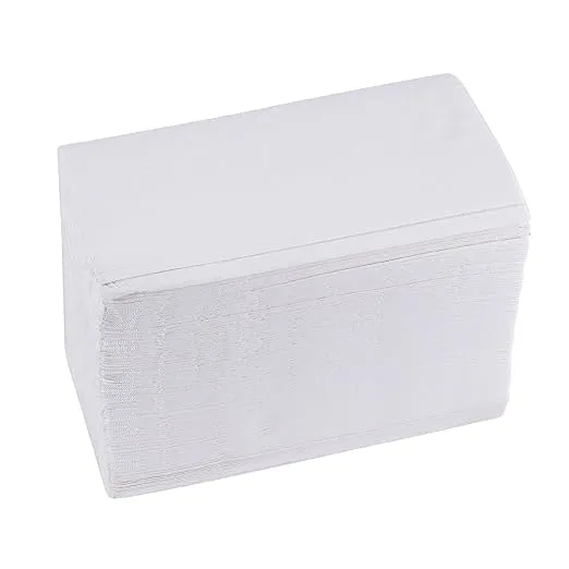 Boardwalk BWK8321 15 in. x 17 in. 2-Ply 1/8-Fold Dinner Napkins - White (300/Pack, 10 Packs/Carton)