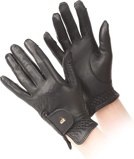 Shires Aubrion Leather Riding Work Horse Riding Non-Slip Gloves