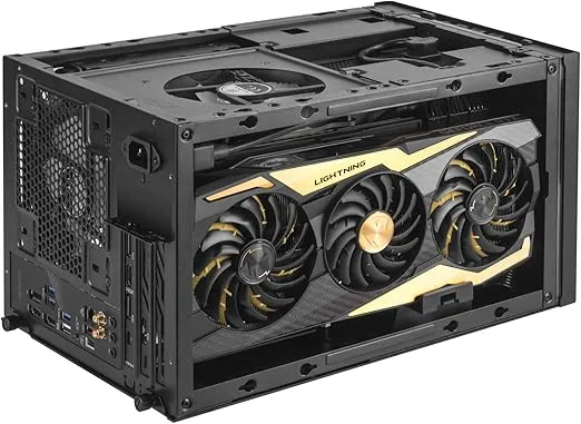 SilverStone Technology SUGO 15, SG15, Black, Mini-ITX, Aluminum, Supports 3 Slot Full Length GPUs/ATX PSU / 240mm AIO, USB Type-C x 1, SST-SG15B