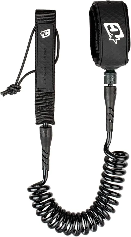 Creatures of Leisure Reliance Foil Coil 6Ft Leash Black Black Black 6'0"