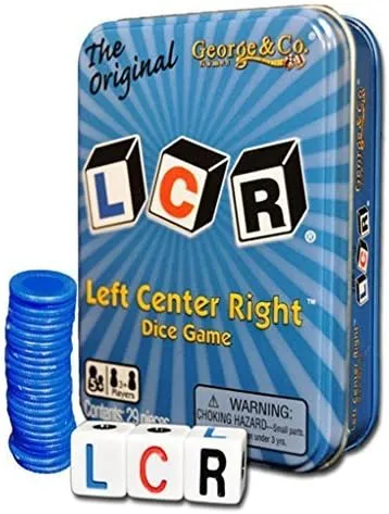 LCR Left Center Right Blue TIN