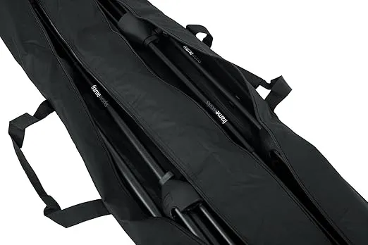 Gator Cases Dual Compartment Stand Carry Bag with 50" Interior; Holds Speaker, Microphone or Lighting Stands (GPA-SPKSTDBG-50DLX)