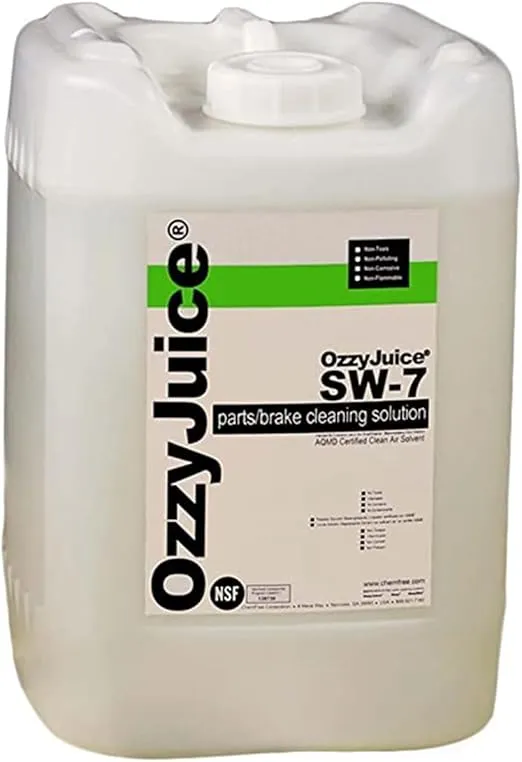 OzzyJuice Parts/Brake Cleaning Solution (SW-7) for SmartWasher Parts Cleaning Systems, 5 Gallon Pail (14721)