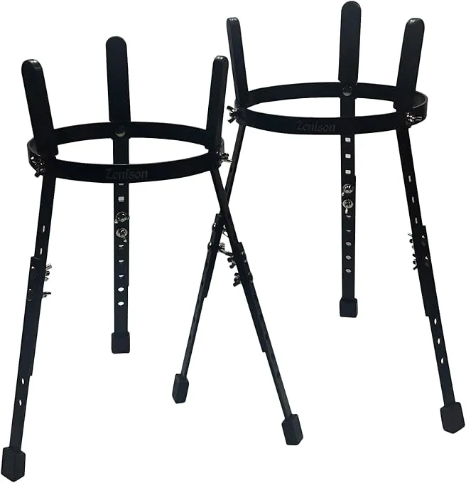 Double Conga Stand for 10 & 11" Congas Tumba Quinto Heavy Duty Adjustable Height