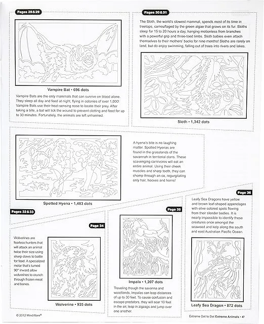 Mindware Extreme Dot to Dot: Extreme Animals