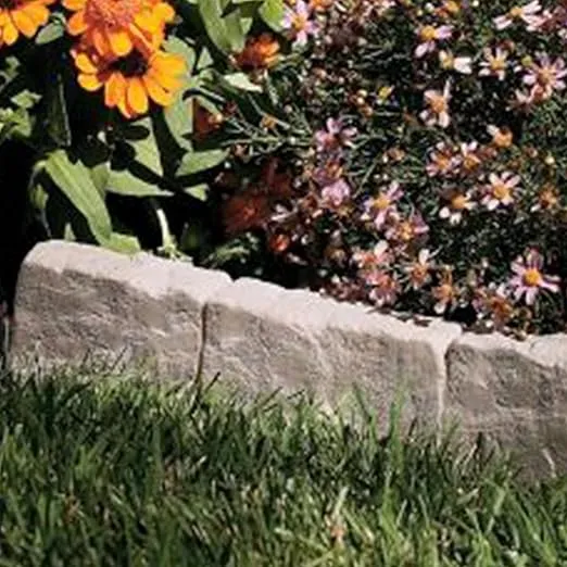 Suncast BSE10TG Landscape Design Border, 12" Sections, Decorative Natural Rock Stone Edging for Garden, Lawn, & Landscaping (20 Pack)