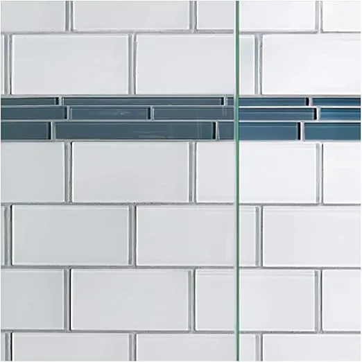 Basco Classic Semi-Frameless Sliding Shower Door, Fits 56-60 in. W x 70 in. H, 3/16 in. Clear Tempered Glass, Chrome