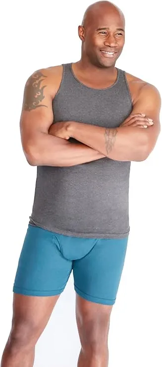 KingSize Men's Big & Tall Ribbed Cotton Tank Undershirt 3-Pack