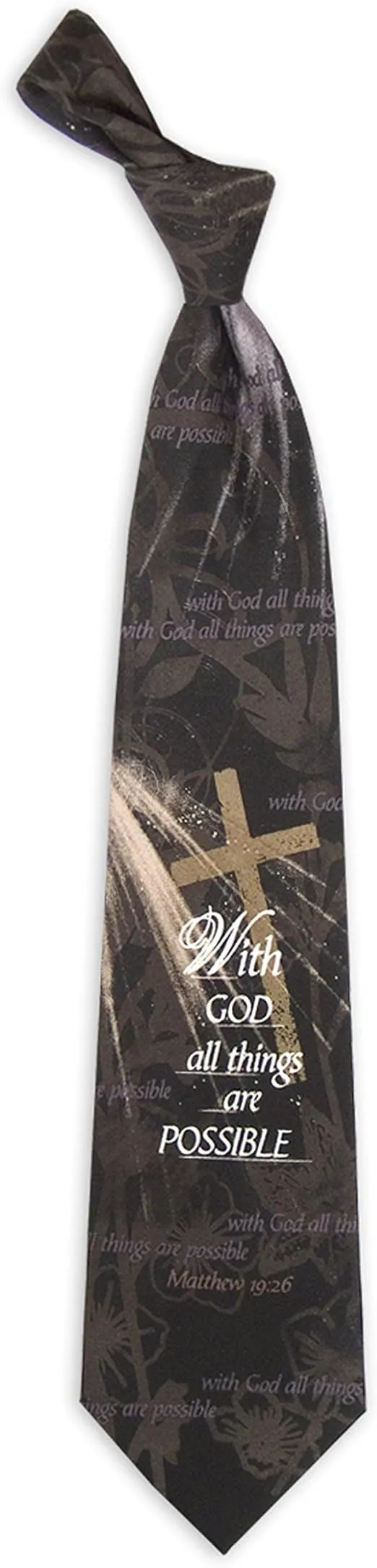 Eagles Wings Men's Finely Crafted Inspirational Necktie - All Things Possible
