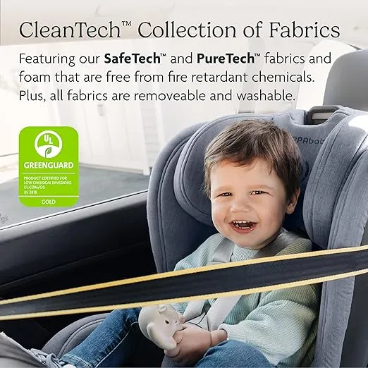 UPPAbaby Knox Convertible Car Seat/Rear Facing and Forward Facing/Intuitive Safety Features/Koroyd + CleanTech Technology/Removable Cup Holder Included/Noa (Navy Mélange)