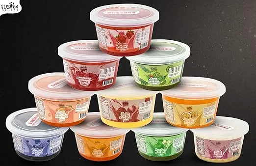 Fusion Select Kiwi, Mango, Passion Fruit Bursting Bobaz Popping Bobaz Pearls Fruit Tea Snack Toppings
