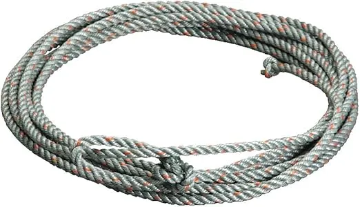 Colorado Saddlery Kid’s Silver Dot Rope Authentic Tough Durable Cowboy Rope Made Smaller for Youth Hands Great Practice Lasso Rope Kids Rope for Roping Dummy