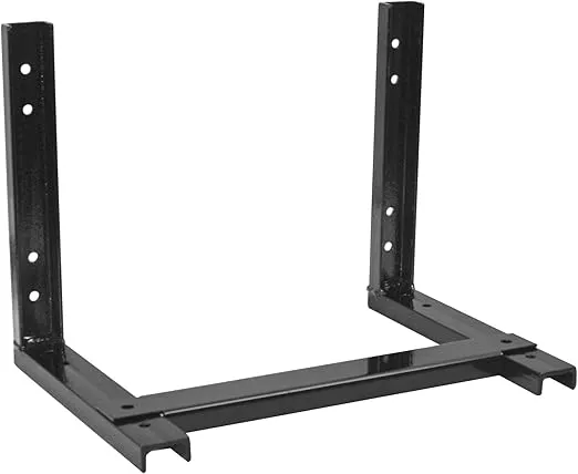Buyers Products - 1701000 Mounting Brackets For 24/36 Inch Poly Truck Boxes, Black Steel, 15 x 14 Inches
