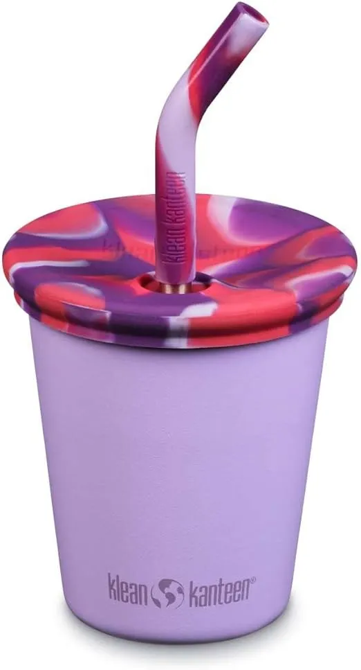 KLEAN KANTEEN Crocus Petal Kid Cup with Straw Lid, 1 EA